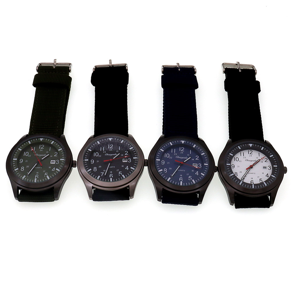 Canvas Strap Watch - Luxury Men's Quartz Watch Sports Casual