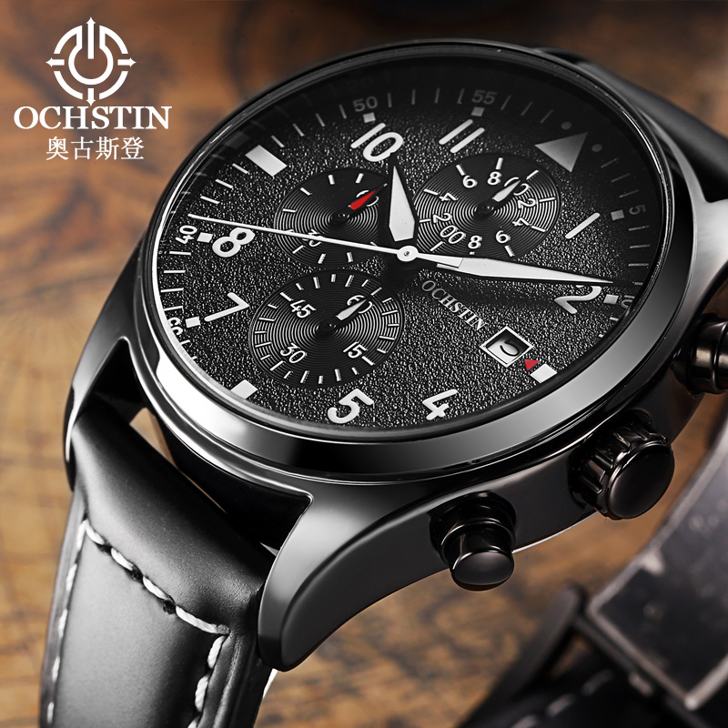 OCHSTIN Original Men Chronogra - Leather Watch Band Men recension och pris